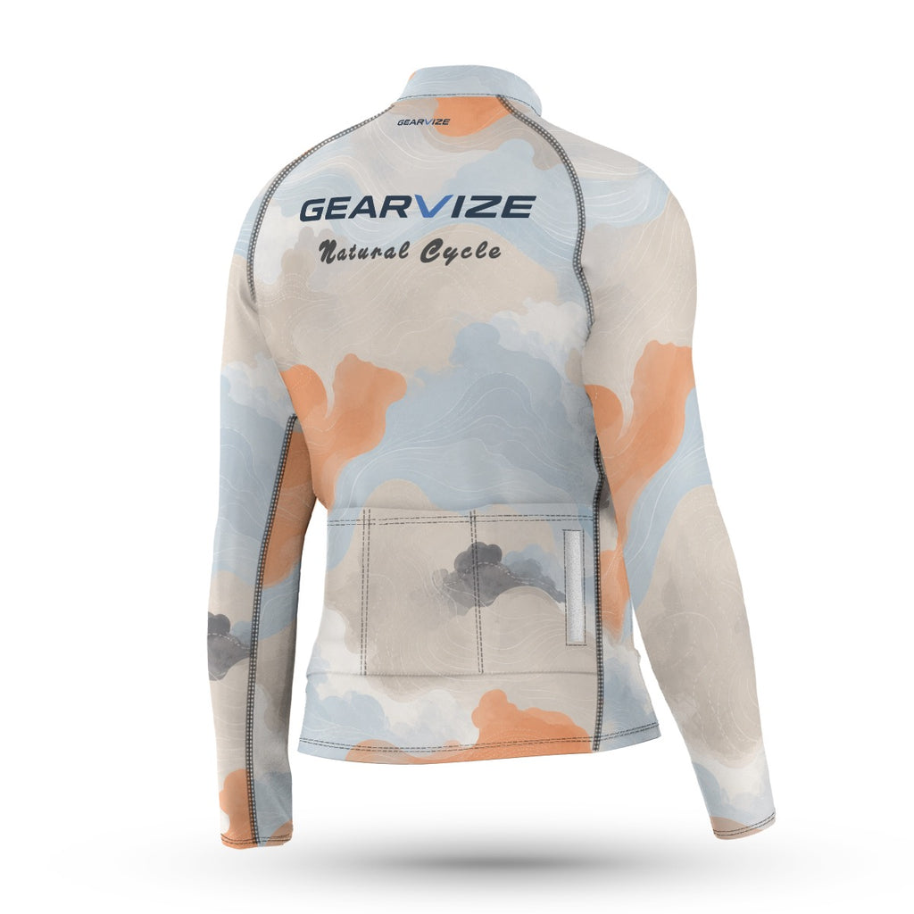 Cycling Long-Sleeve Jersey – Pastel Camo