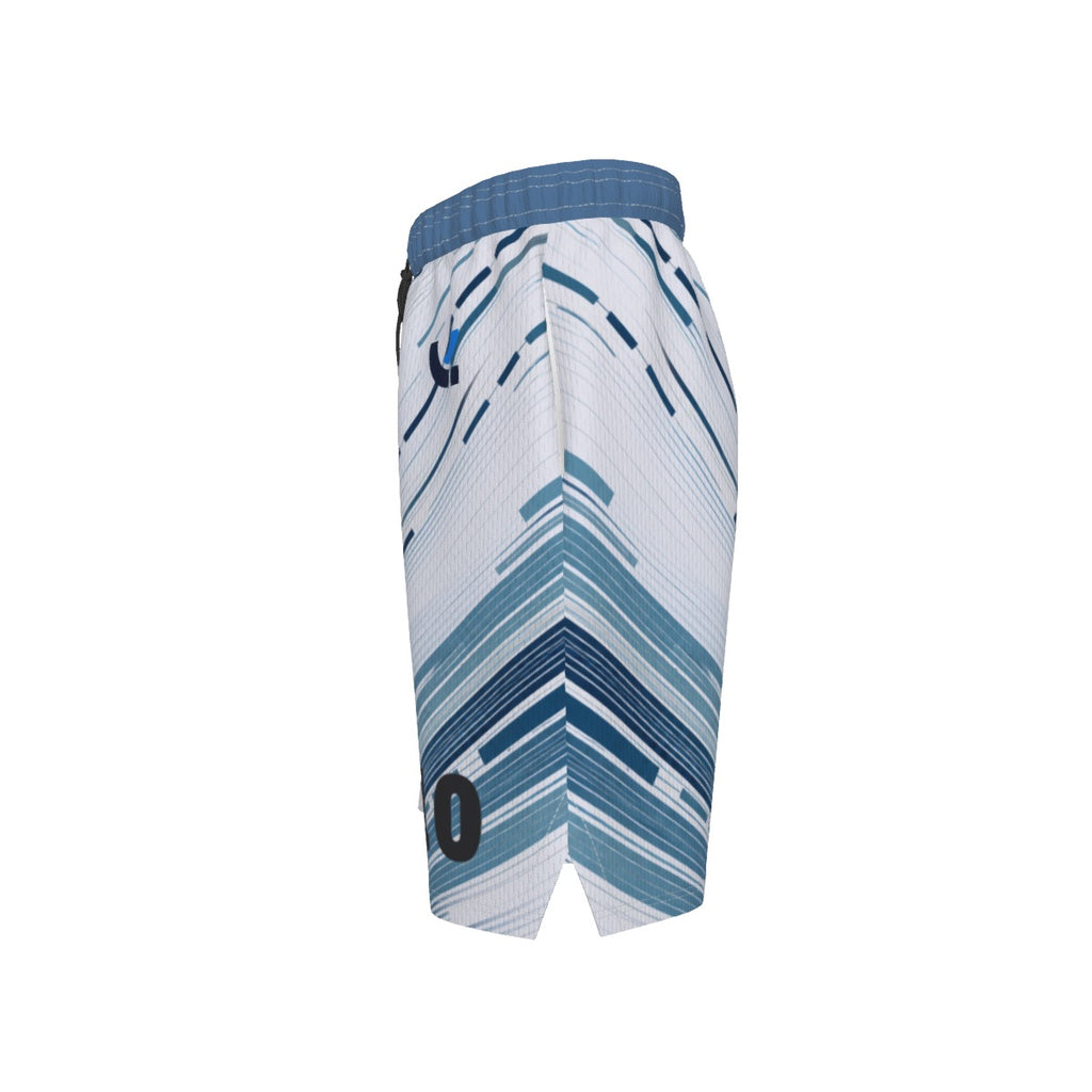 Basketball  V Neck Suit-Glacier Streak
