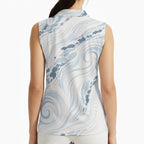 Running Women's Sleeveless Polo-Mist Contour