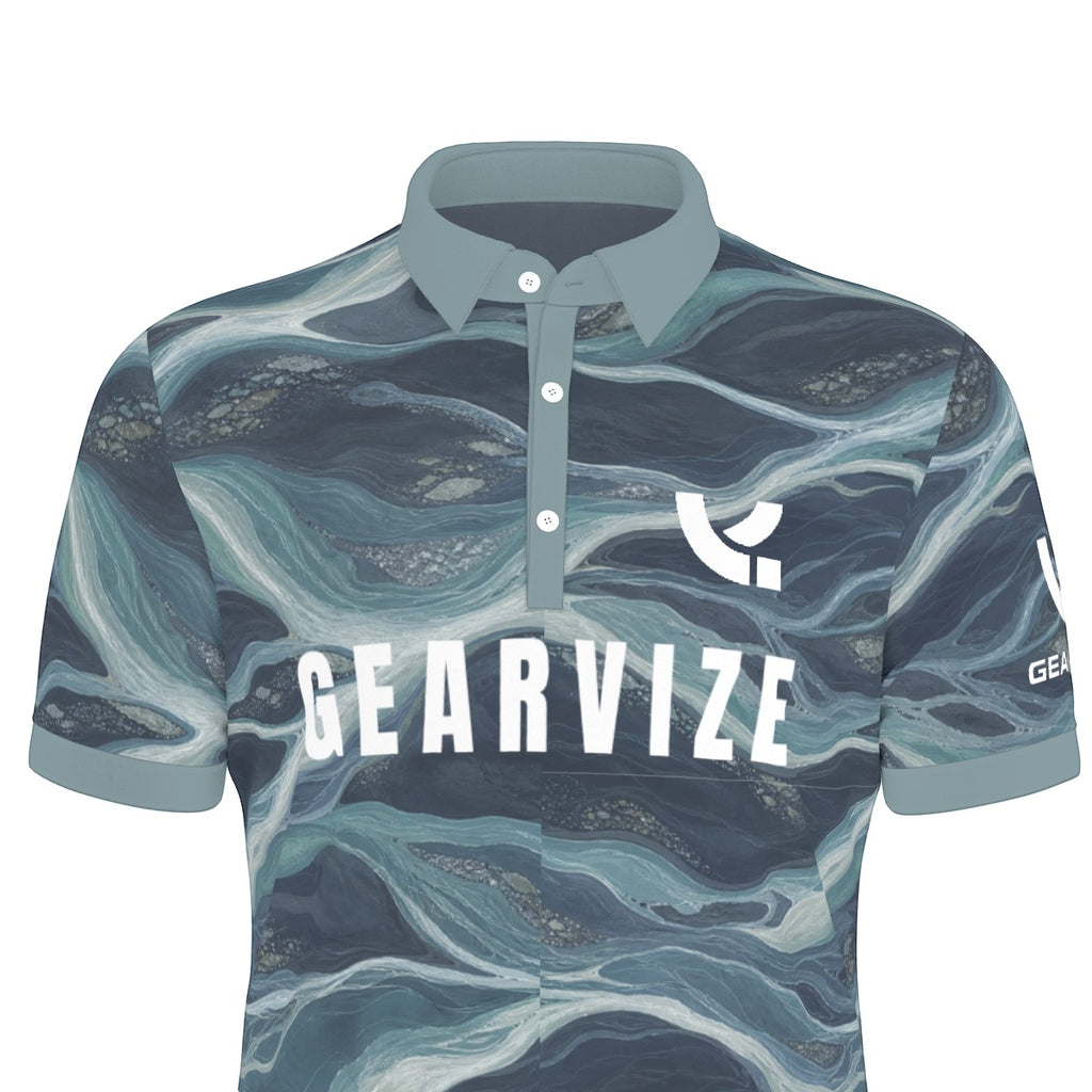 Badminton Performance Polo – Mineral Flow