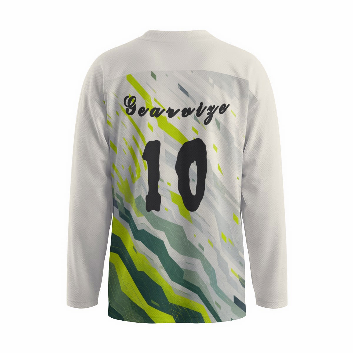 Hockey Small-Collar Jersey – Lime Wave