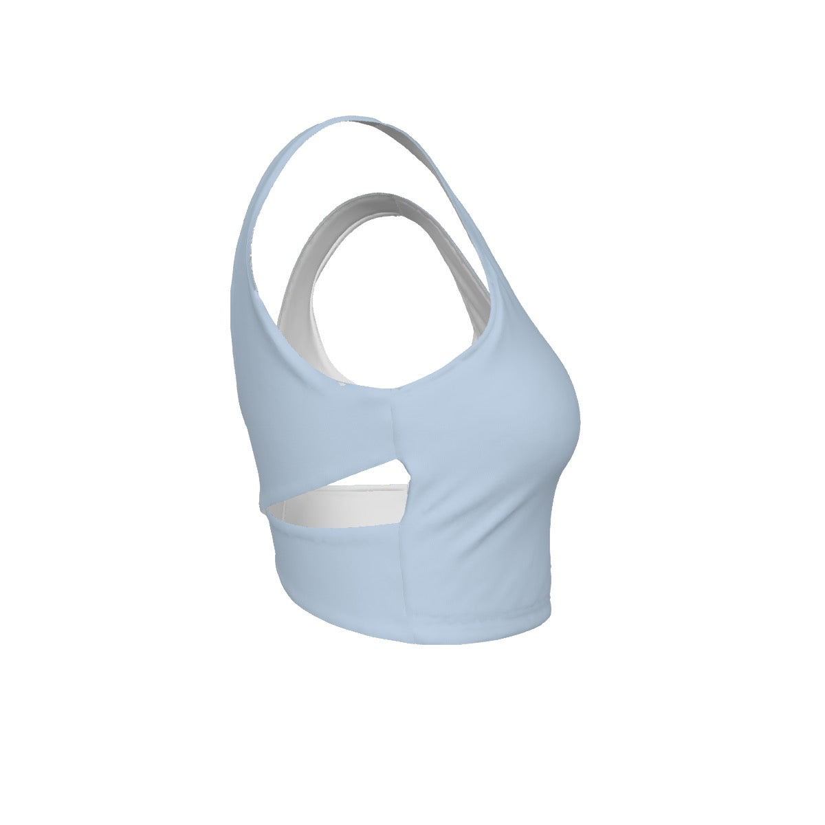 Yoga Cross-Back Sports Bra – Sky Blue