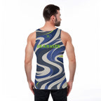 Men's Sports Vest-Blue Wave