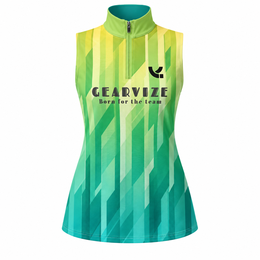 Badminton Sleeveless Polo – Coastal Gradient