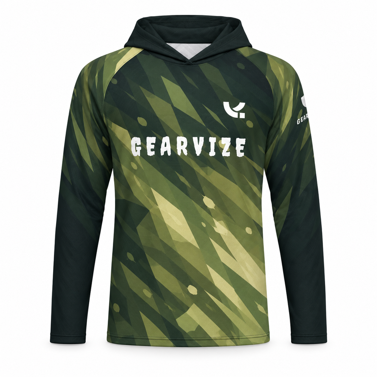 Tennis Hooded Top – Olive Terrain
