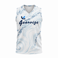 Active V-Neck Tank – Mist Contour 3D front view