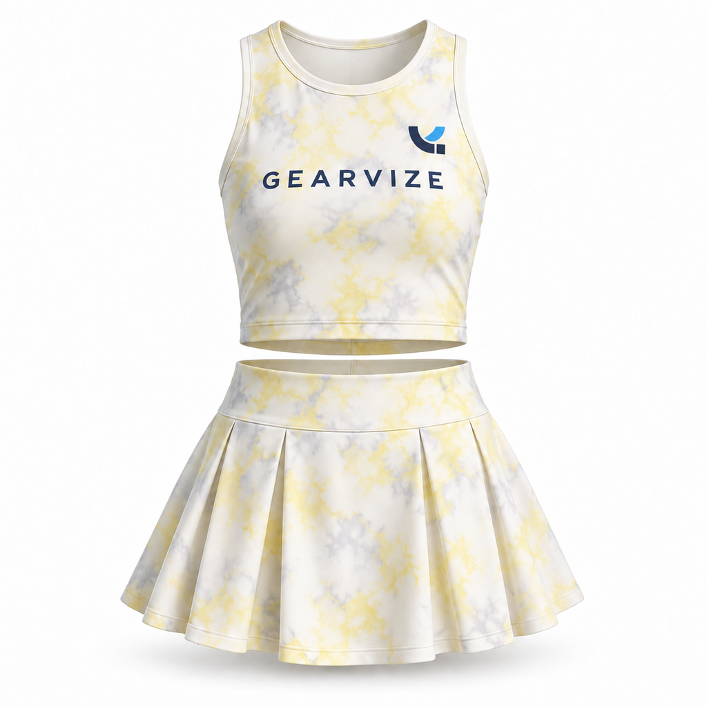 Tennis Skirt Set – Lemon Marble