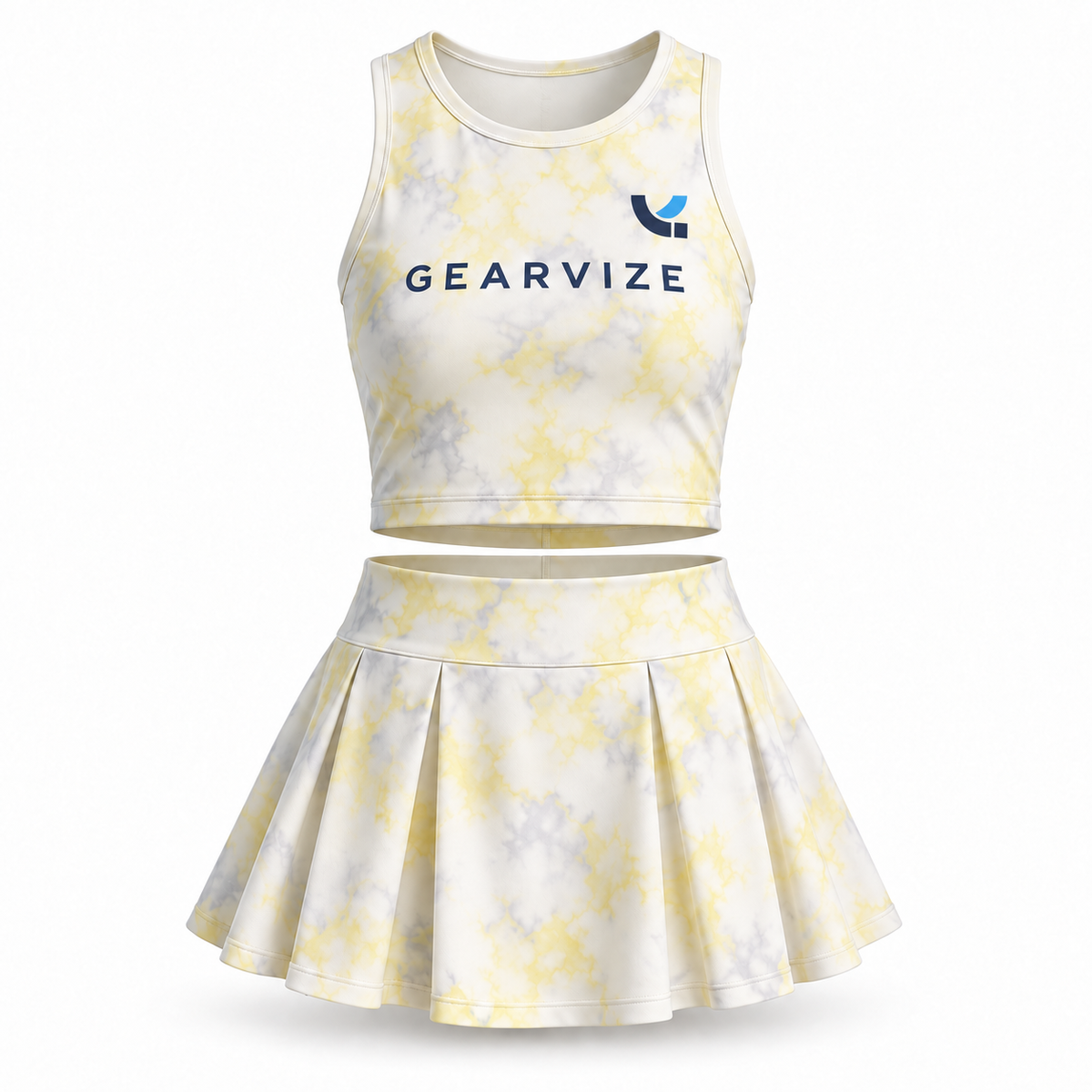 Tennis Skirt Set – Lemon Marble