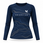 Tennis Raglan Top – Midnight Contour