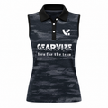 Running Sleeveless Polo – Midnight Brushstroke