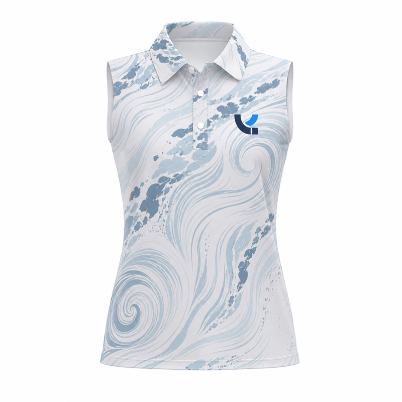 Running Women's Sleeveless Polo-Mist Contour